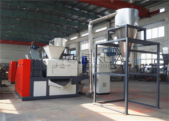Film Recycling Dryer 38CrMoAL Plastic Squeezing Machine Compactor 75KW
