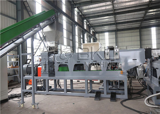 SJ120 Granulating Single Screw Plastic Extruder