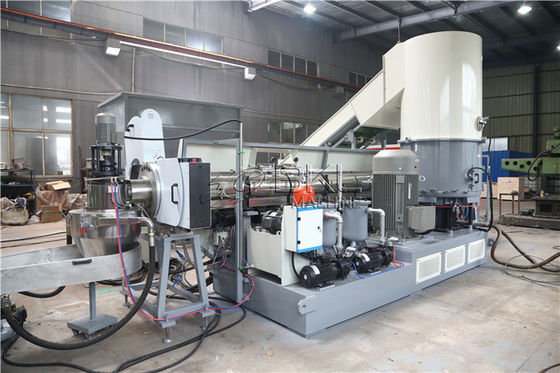 LDPE Film 90KW Plastic Recycling Lines Plastic Pelletizing Recycling Machine