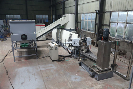 LDPE Film 90KW Plastic Recycling Lines Plastic Pelletizing Recycling Machine