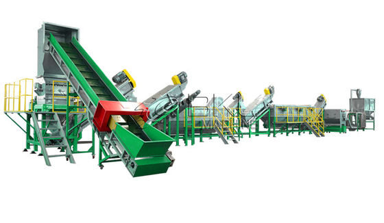 Plastic Recycling Lines 1000Kg/H Stainless Steel PE Film Washing Line