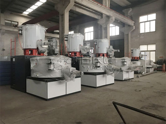 PVC Powder Plastic Mixing Machine 600L High Speed Mixer For Plastic