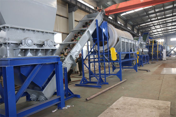 Sorting Pet Flakes Washing Machine 600kg H Pet Bottle Recycling Plant