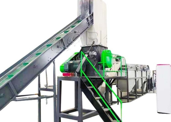 PP PE film bags plastic recycling line in washing plant machine